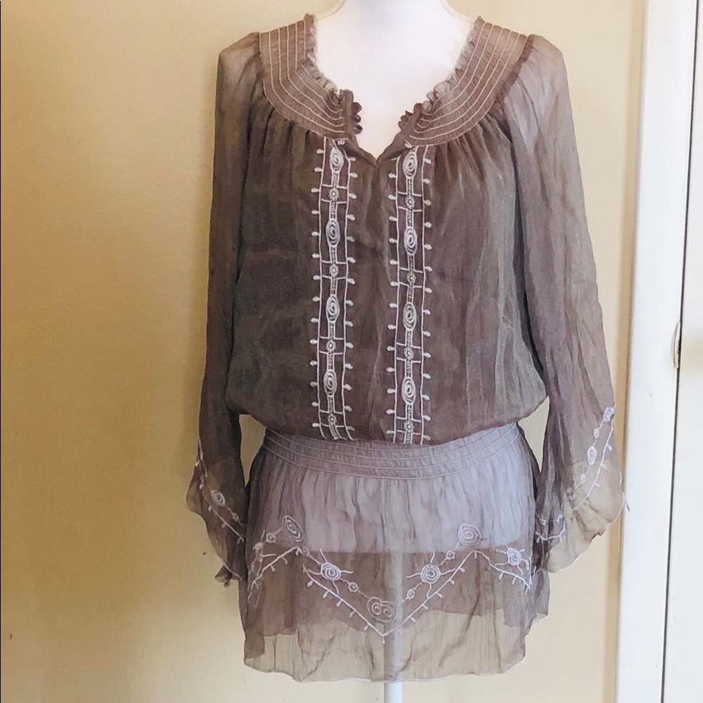 Tunic Sheer Shirt.